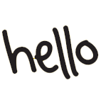 Icon of a hello sign