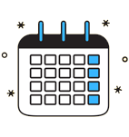 Icon of a calendar