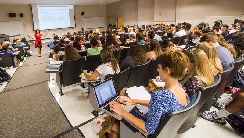 Students in a classroom