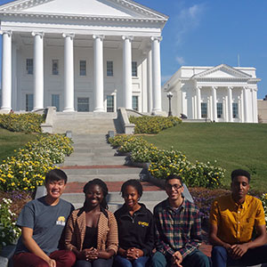 Students at state capitol